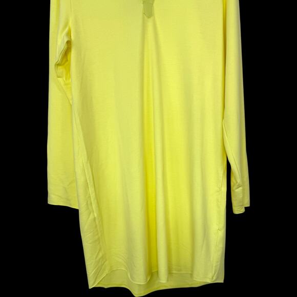 Candace Cameron Bure Collared Y-Neck Shirt Dress Sunny Lime Small NWOT Midi - Picture 10 of 11